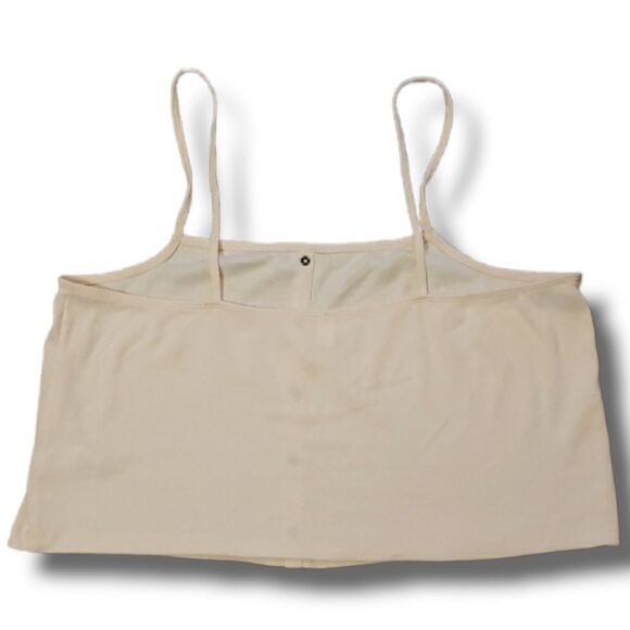 Bp Womens Button Up Ribbed Crop Top Camisole Light Peach Size 1x NWOT - Picture 2 of 5
